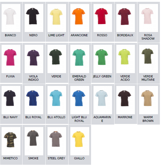 T-Shirt Vari Colori