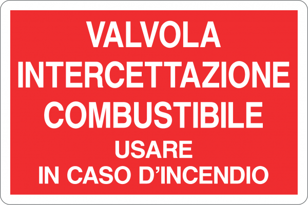 VALVOLA INTERCETTAZIONE COMBUSTIBILE USARE IN CASO