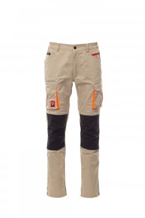 Pantalone Stretch PAYPER Kaki/Nero