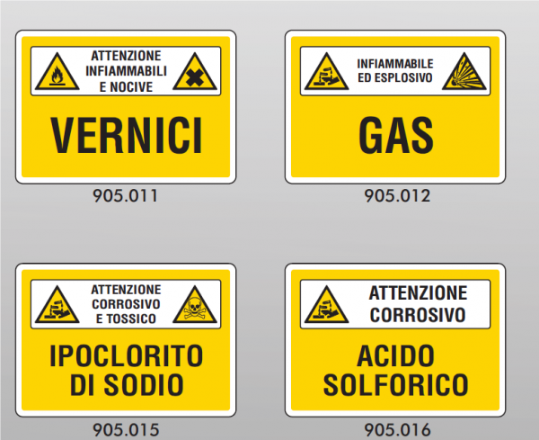 Segnaletica Sostanze Pericolose