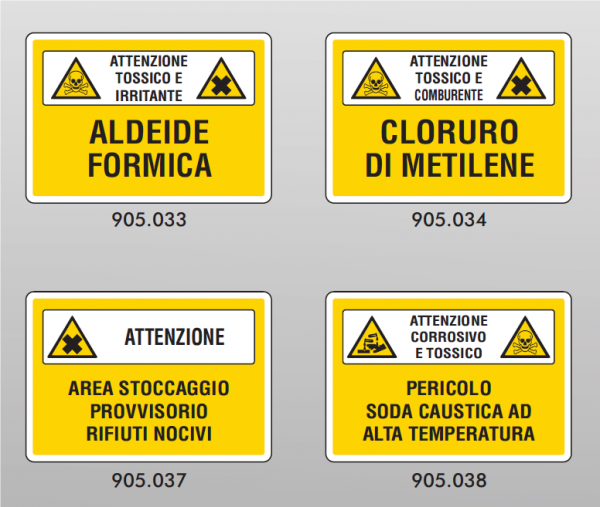 Segnaletica Sostanze Pericolose