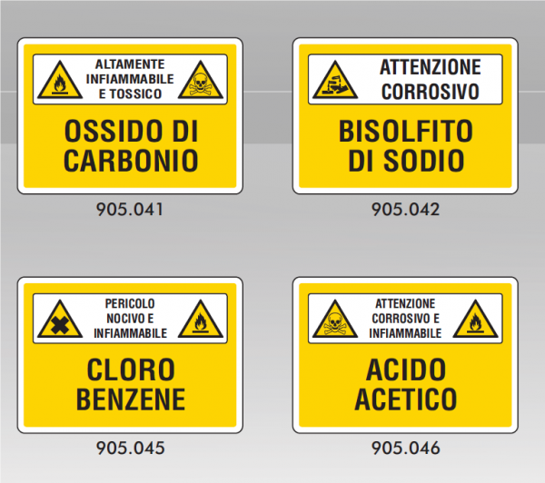 Segnaletica Sostanze Pericolose
