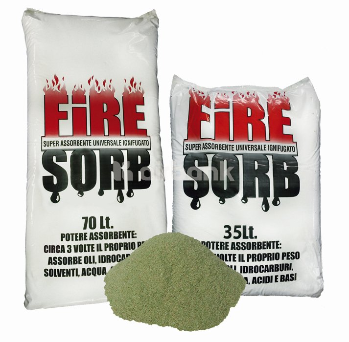 Assorbente vegetale FIRESORB &bull; Sacco da 70 L